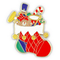 Holiday- Christmas Stocking Lapel Pin